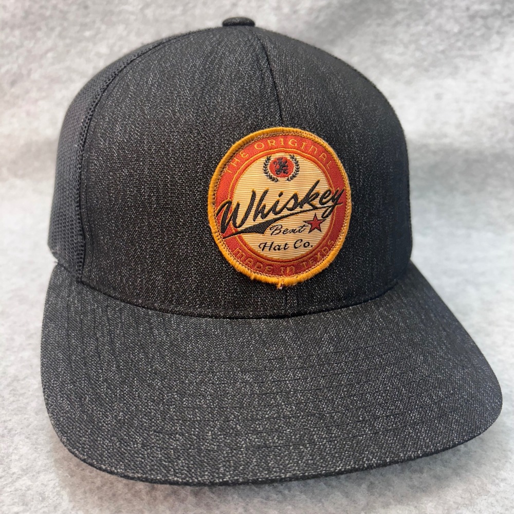 Whiskey Bent Hat Co Mens Black Pacific Headwear Snapback Trucker Hat Patch OSFA